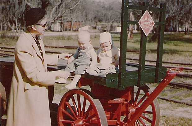 Jim and I on an REA wagon