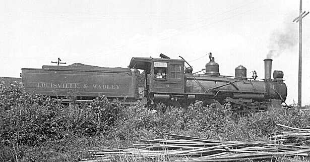 Louisville and Wadley engine number 6 photograph